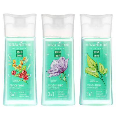 PURE LINE moisturizing tonic lotion with green tea/violet extract/berry essence, p/b, 100ml