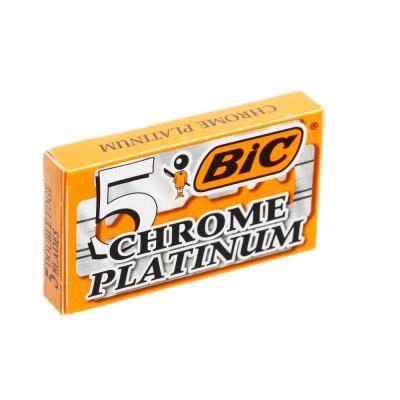 Double-sided blades BIC Chrome Platinum K5, set, 5 pcs.
