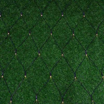 INBLOOM Garland el. solar network battery, 96LED, 1.5x1.5m, champagne, 2 dir, PVC green, 2V120mA, 1.2V800mA