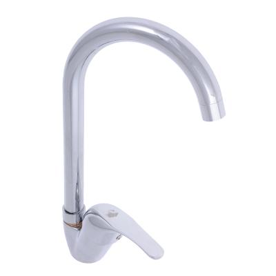 SoyuzKran Kitchen faucet, swivel spout 25cm, ceramic. cartridge 40mm, chrome, zinc, SK01-R119
