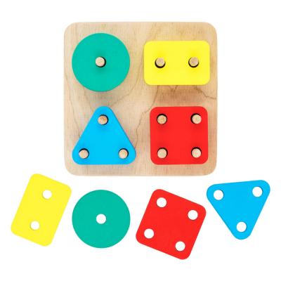 Sorter, base, 16 parts, 11x11x4cm, wood