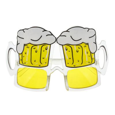 Glasses in the shape of beer mugs, plastic, 10x17 cm