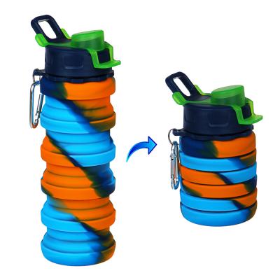FLOMIK Sports bottle, folding, 6x22cm, silicone, art.22-2