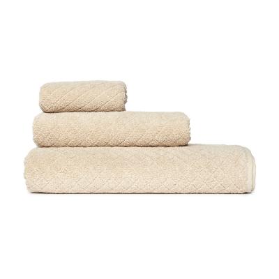 BY COLLECTION Terry towel 50x90cm, 100% cotton, beige