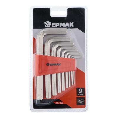 ERMAK Set of keys - hexagons 2.0-12mm, 9 pcs. (009)