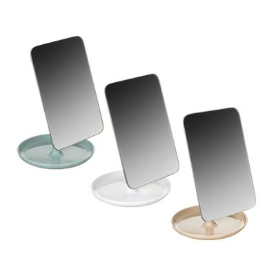UNILOOK Table mirror, plastic, glass, 12.5x24cm, 3 colors, 1862