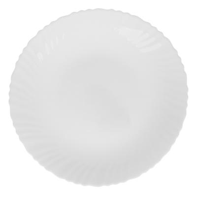MILLIMI Bianco Place plate, opal glass, 24cm