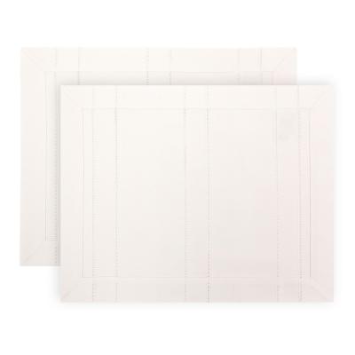 BY COLLECTION Stein Serving napkin, 2 pcs per set, 35x45cm, 100% cotton, white