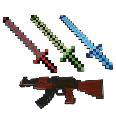 IGROLAND Gaming weapon sword/machine gun "World of Squares", EVA, 38-61x14.7-15x1.1cm, 4 designs