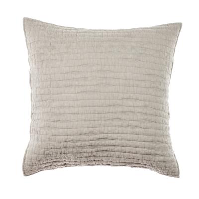 BY COLLECTION Wave pillow cover 50x50cm, 100% cotton, beige