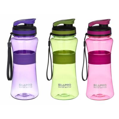 SILAPRO Sports bottle with mesh 22x8cm, 700ml, silicone, PC