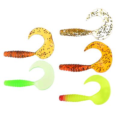 AZOR FISHING Soft bait K.Good, silicone, 7cm, 8 pcs. in pack, 5 colors