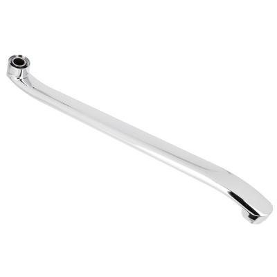 Bathtub faucet spout, flat curved, 40cm, stainless steel steel