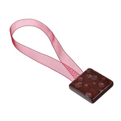 PROVANCE magnetic curtain tieback, 1-sided, "Square", 3.5x3.5cm, 3 colors