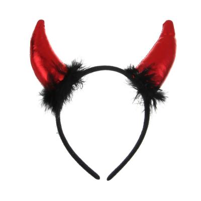 SNOW BOOM Carnival headband "Devil", polyester, plastic, diameter 11.5 cm