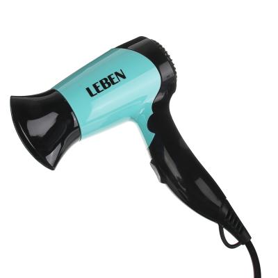 LEBEN Travel set in a bag: hair dryer 2 speeds, folding handle, 2 combs
