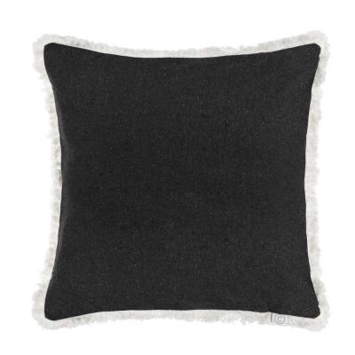 VSEGAZIN Cushion cover with fringe 50x50cm, cotton, gray-white