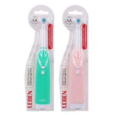 LEBEN Electric toothbrush round, 2AA, 2 colors