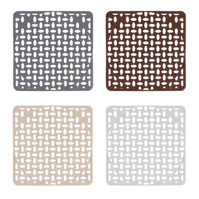 VETTA Anti-slip washbasin mat "Classic", 29.5x29.5cm, PVC, 4 colors