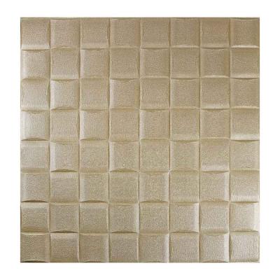 INBLOOM Self-adhesive tile 70x70x0.5cm, XPE, golden pearl