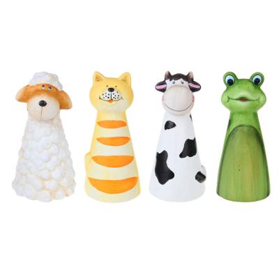 INBLOOM Garden figure on a picket fence Funny animals 9x8.5x18.5cm, 4 types, ceramics