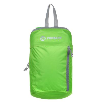 Universal backpack 40x23x11cm, 1 zip compartment, front pocket, PE, light green
