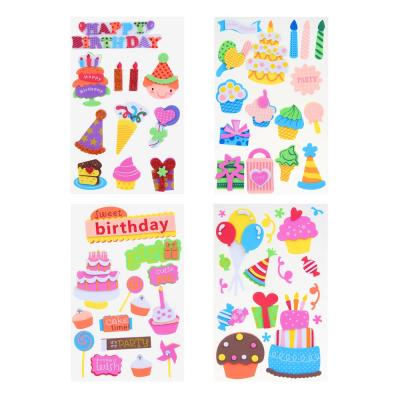Fntastic Set of decorative stickers, 22x12.5 cm, PEVA, sweets, 4 designs