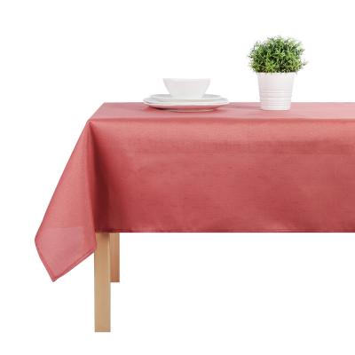 PROVANCE Terracotta Textile tablecloth 140x180cm linen with water-repellent impregnation, 100% PE