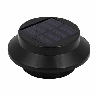INBLOOM Solar lantern black, d11.5x5.5cm, 3LED*white, 1x1.2V NI-MH AA 600 mAh, metal