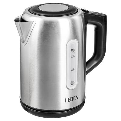 LEBEN Electric kettle 1.7 l, 1850 W, hidden heating element, temperature maintenance, steel, T-9013C