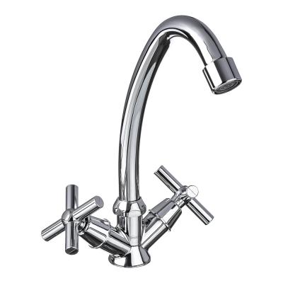 SoyuzKran Kitchen faucet, swivel spout 20cm, ceramic. crane axleboxes 1/2, chrome, zinc, SK01-T217