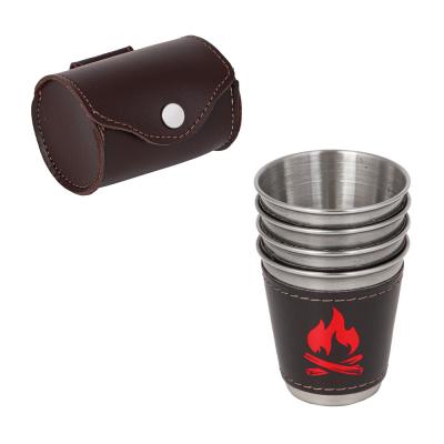 RUSSO TURISTO Set of glasses OFFICER, 60 ml, 4 pcs, in case