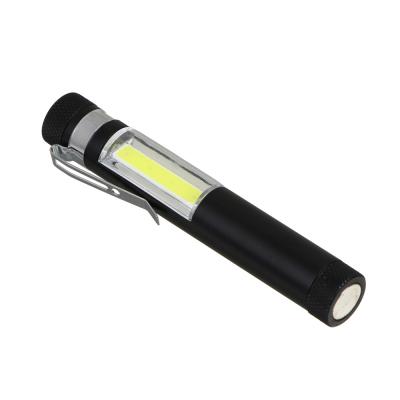 ERMAK Flashlight on a magnet, with a clip for fastening, SOV, 4xLR44, 10x1.6cm