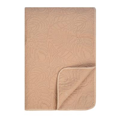 PROVANCE Caramel Bedspread with boiled cotton effect 220x240cm, 100% polyester, beige