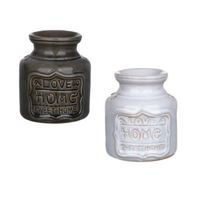 Ceramic aroma lamp, 10.5x9x9 cm, 2 colors