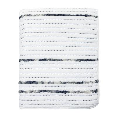 BY COLLECTION Volumetric bedspread 260x260cm, 100% polyester, milky