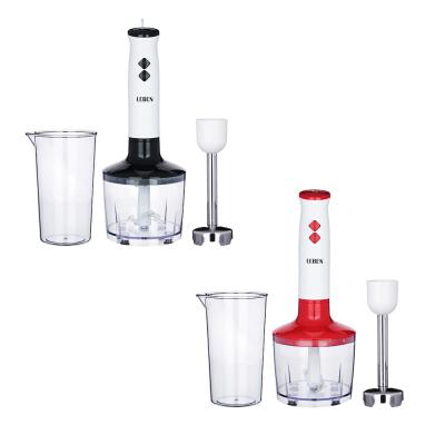LEBEN Immersion blender 200W, chopper 400 ml, measuring cup 1000 ml, 2 speeds, stainless steel