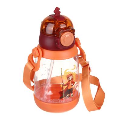 BY Russian Superheroes Children's bottle with sippy cup, 8.5x19cm, 520ml, "Sun Sheng", PC, PP, silicone