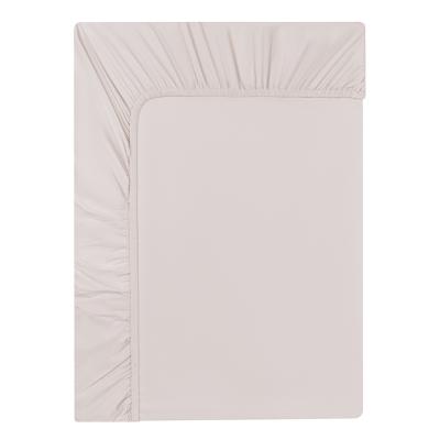 BY COLLECTION Fitted sheet 140x200x25cm, 100% cotton, powdery