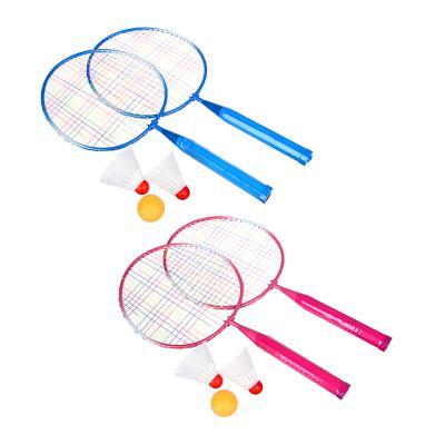 SILAPRO Badminton set for children (2 racket, 2 shuttlecock, 1 ball), plastic, 2 colors