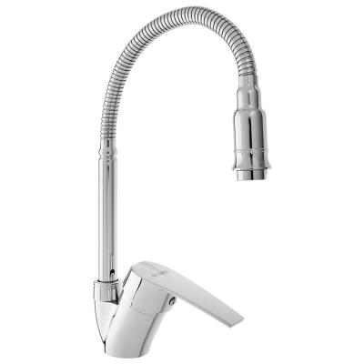 SoyuzKran Kitchen faucet, flexible spout, ceramic. cartridge 40mm, chrome, zinc, SK01-F114