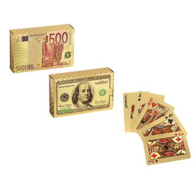 Souvenir playing cards "Gold" 54 cards, plastic, 2 designs