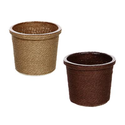 INBLOOM Wicker plant pot 10.5x10.5x9cm, paper wicker, PP