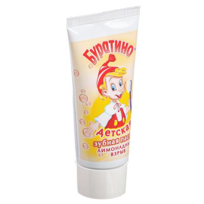 Toothpaste for children Buratino lemonade explosion, p/tube, 75g