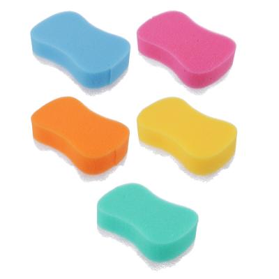 Body massage sponge in assortment. foam-elastic