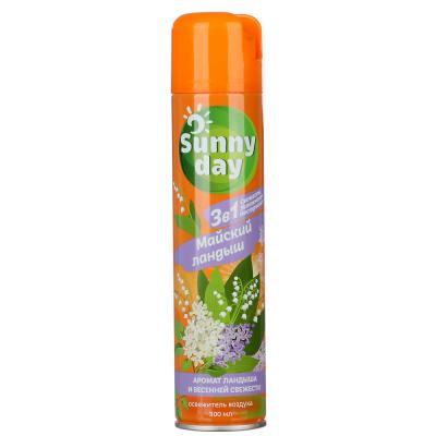 Air freshener SUNNY DAY aerosol, May lily of the valley, 300ml