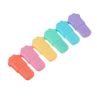 VSEGAZIN Set of highlighter markers, 6 colors, feet