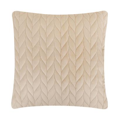 BY COLLECTION Cushion cover with piping, 50x50cm, 100% polyester, beige
