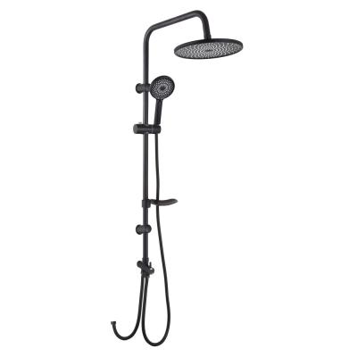 RAIN Shower system, overhead shower 1 mode, hand shower 3 modes, black