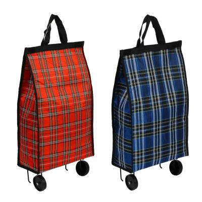 VETTA Bag on wheels, up to 8kg, 32x14x53cm, 23l, canvas, wheels d6.8cm, HT-182